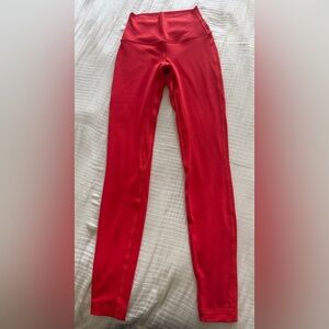 Lululemon Align Leggings Size 2 Red | High Rise 27” Athletic Feel - Full Length